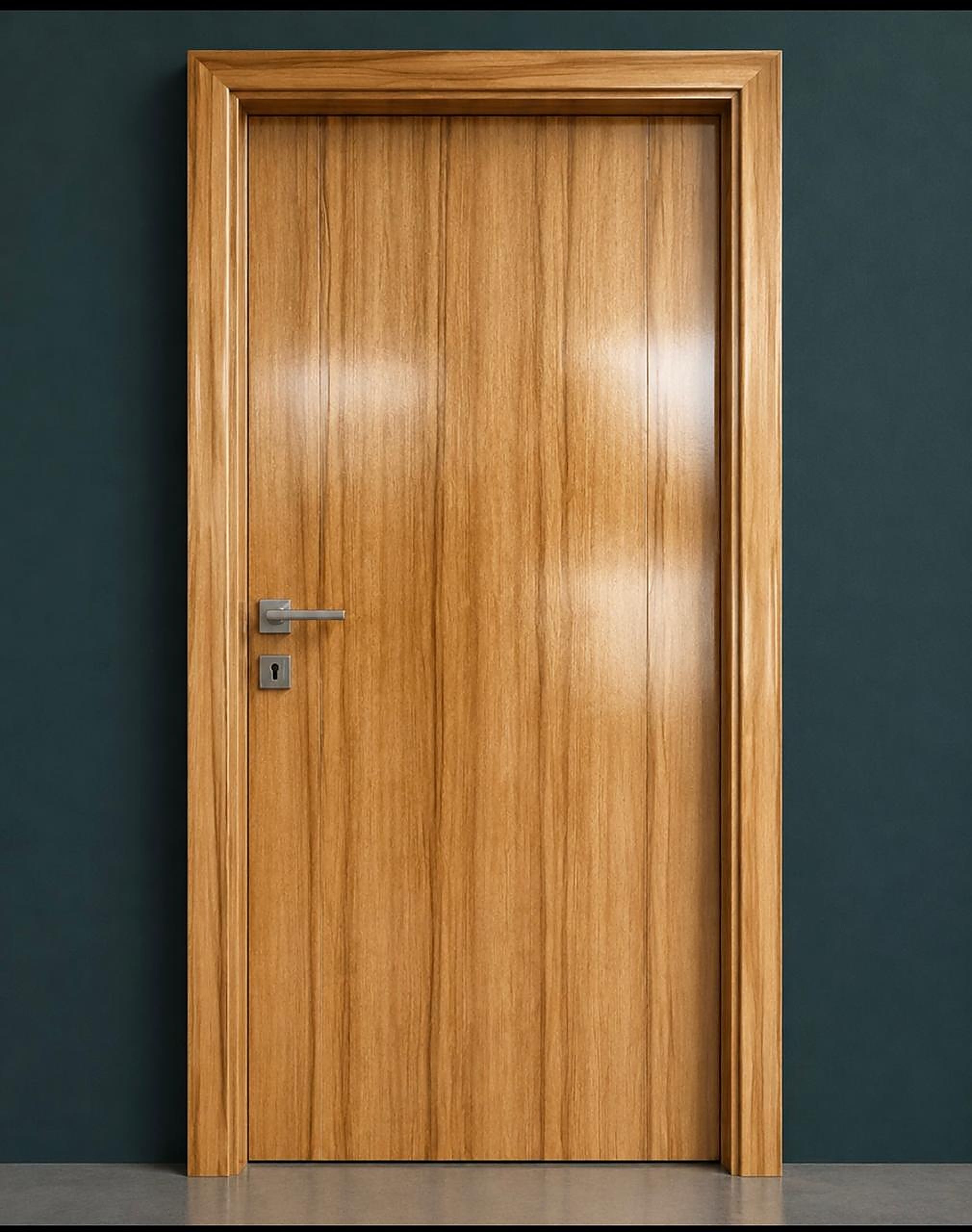 Teak Plain — Wood Veneered Plain Door