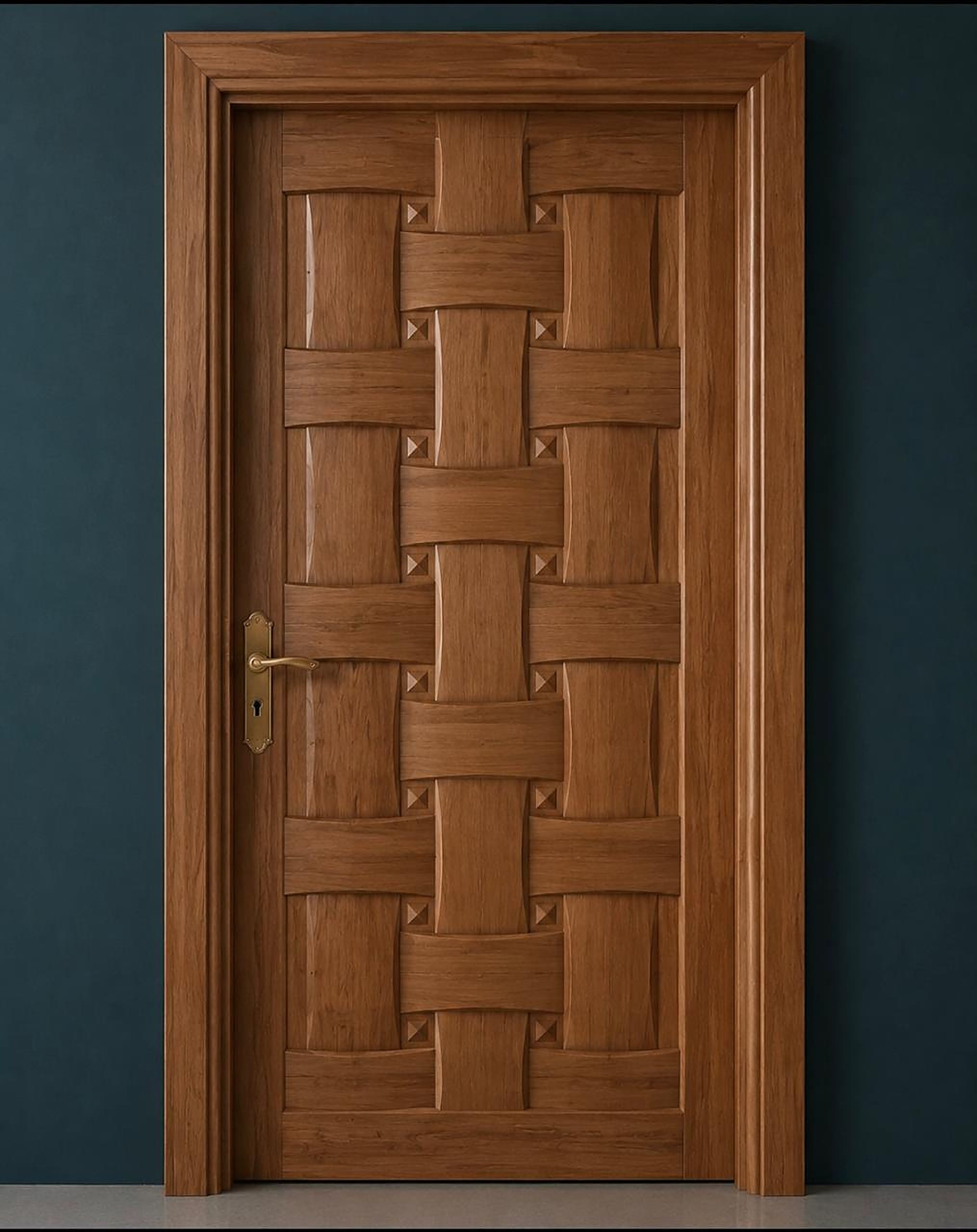 Basket Weave — Solid Wooden Design Door
